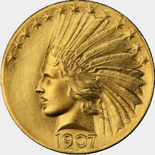 1907  Ten Dollar obverse