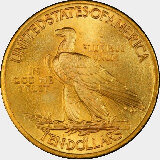 1908  Ten Dollar reverse