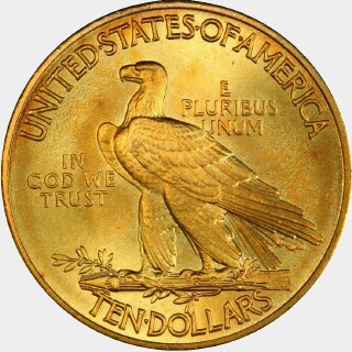 1909  Ten Dollar reverse