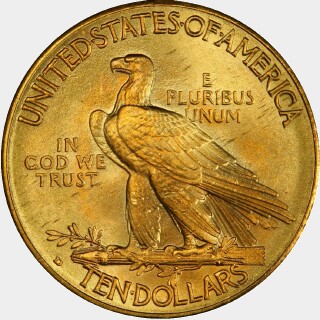 1909-D  Ten Dollar reverse