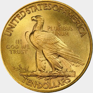 1910  Ten Dollar reverse