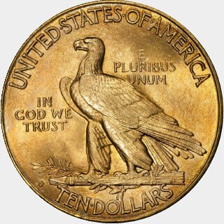 1910-S  Ten Dollar reverse