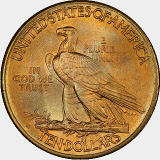 1911-S  Ten Dollar reverse