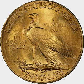 1912  Ten Dollar reverse