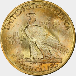 1915-S  Ten Dollar reverse