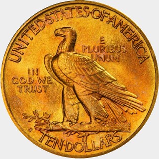 1920-S  Ten Dollar reverse