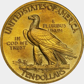 1910 Proof Ten Dollar reverse