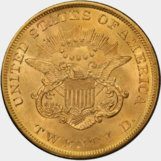 1854  Twenty Dollar reverse