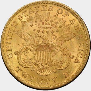 1866  Twenty Dollar reverse