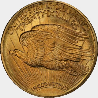 1909-D  Twenty Dollar reverse
