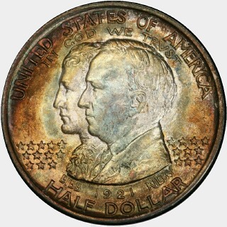 1921  Half Dollar obverse