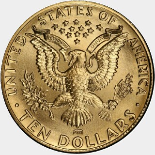 1984-W  Ten Dollar reverse