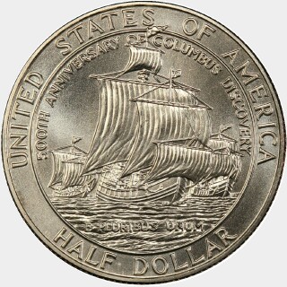 1992-D  Half Dollar reverse