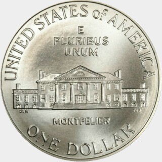 1993-D  One Dollar reverse