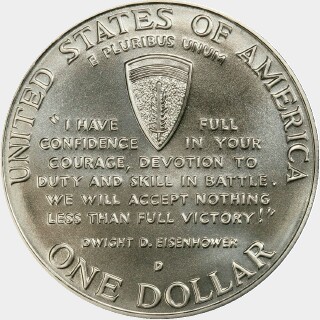 1991-95-D  One Dollar reverse