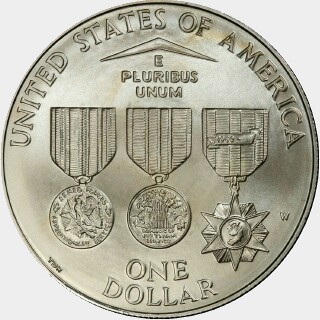 1994-W  One Dollar reverse