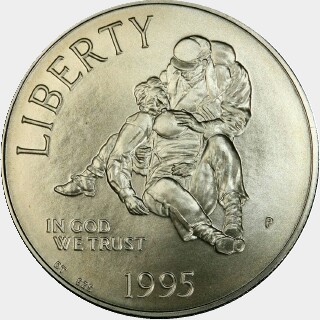 1995-P  One Dollar obverse