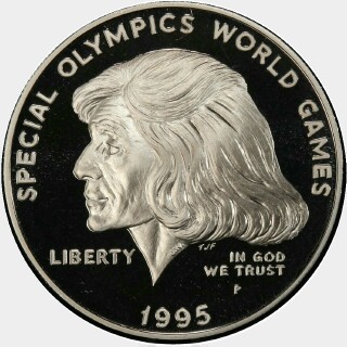 1995-P Proof One Dollar obverse
