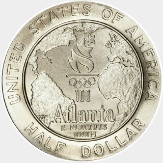 1995-S  Half Dollar reverse