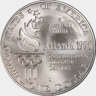 1996-D  One Dollar reverse