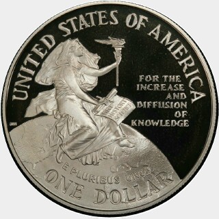 1996-P Proof One Dollar obverse