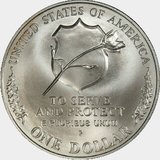 1997-P  One Dollar reverse