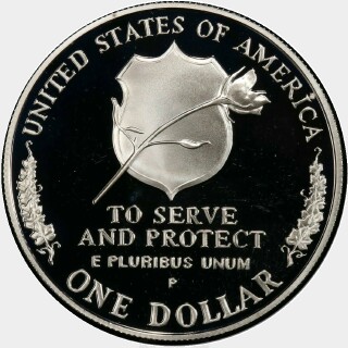 1997-P Proof One Dollar reverse