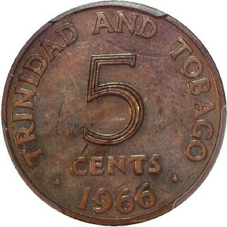 1966 Proof Five Cent reverse