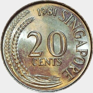 1981  Twenty Cent reverse