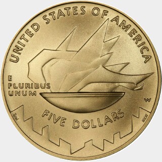 2002-W  Five Dollar reverse