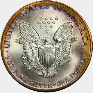 1986  One Dollar reverse