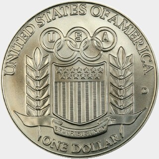 1992-D  One Dollar reverse