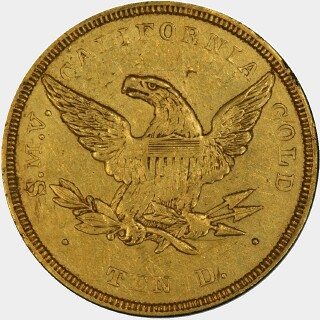 1851  Ten Dollar reverse