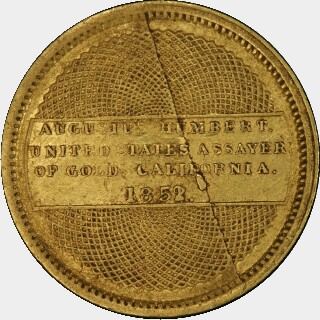 1852/1  Ten Dollar reverse