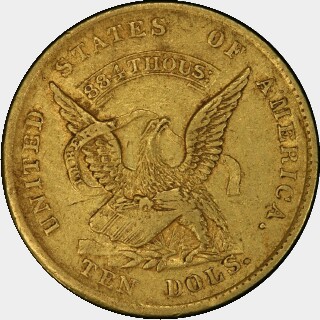 1852/1  Ten Dollar obverse