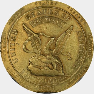 1851  Fifty Dollar obverse