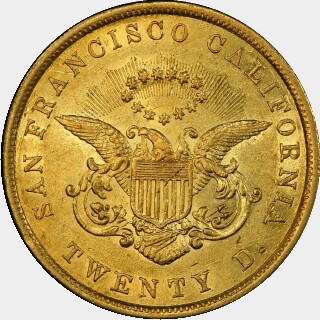 1853  Twenty Dollar reverse