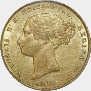 1856  Half Sovereign obverse