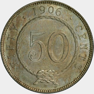 1906-H  Fifty Cent reverse