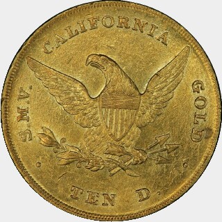 1852  Ten Dollar reverse