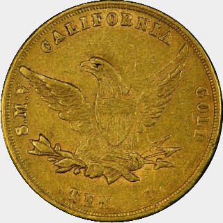 1855  Ten Dollar reverse