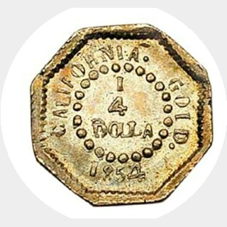 1854  Quarter Dollar reverse