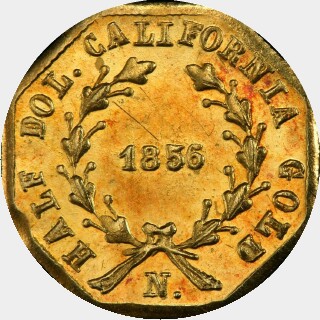 1856  Half Dollar reverse