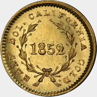 1852  Half Dollar reverse