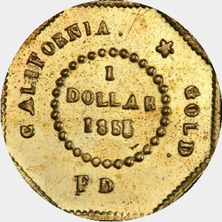 1855/4  One Dollar reverse