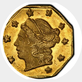 1868  Quarter Dollar obverse