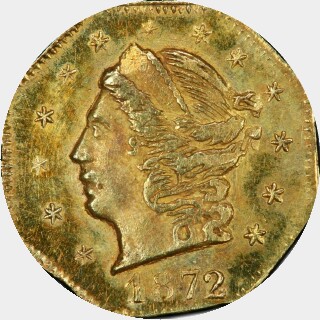 1872  Quarter Dollar obverse