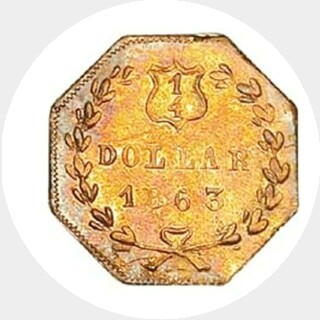 1863  Quarter Dollar reverse
