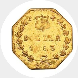 1863  Quarter Dollar reverse
