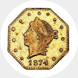 1874  Quarter Dollar obverse